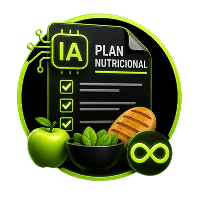 Vista previa del generador de planes nutricionales con IA